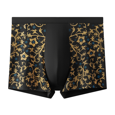 高腰深档纯棉加肥加大男士内裤