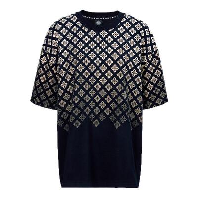 TCH街头潮流烫钻休闲时尚宽松凉感短袖T恤男女同款2026春夏新款