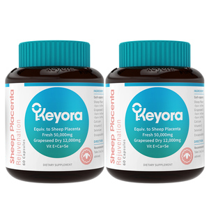 新西兰进口keyora羊胎素60粒*2瓶