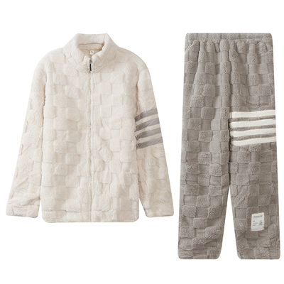 美梦怡男珊瑚绒家居服套装