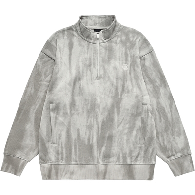 CLOT斑驳印花半拉链卫衣