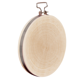 新品柳木实木菜墩菜板砧板整木圆形抗菌防霉加厚家用商用案板肉墩