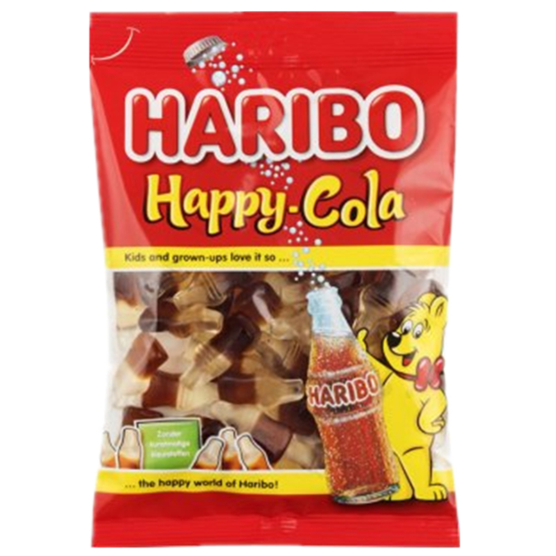 现货荷兰Haribo哈瑞宝可乐味橡皮糖德国原装进口糖果网红儿童软糖