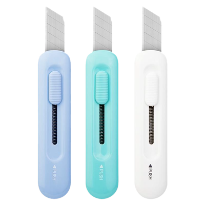 得力美工刀小号家用开箱学生