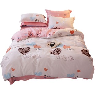 100%纯棉四件套全棉2025新款1.8m床单被套春秋被罩床上用品3件套4