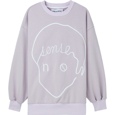 【折扣】NOSENSE OFFICIAL 秋冬女刺绣平纹布卫衣