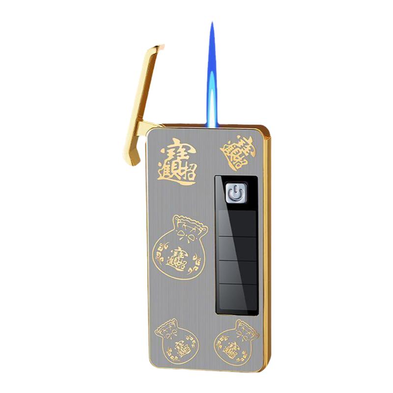 锌合金科技感防风直冲太阳能充电