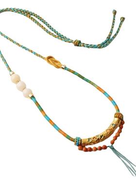 泰伽佛牌链子唐卡项链绳