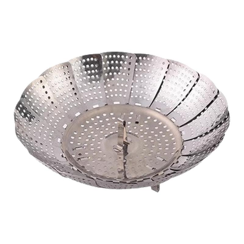 不锈钢折叠蒸架蒸笼盘家用多功能隔水蒸格蒸盘可伸缩莲花蒸菜神器