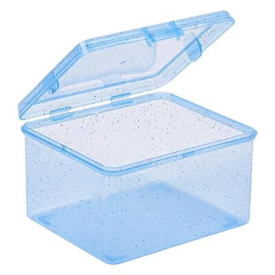 透明防尘带盖儿童小卡桌面收纳盒