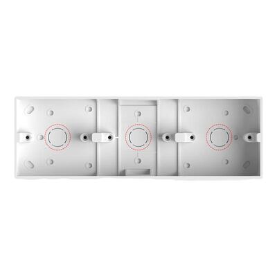 国际电工明装三位通用底盒