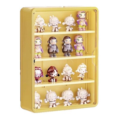 明防尘展示架盲盒玩偶收纳柜