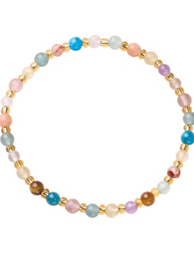 天然虎眼石金发晶紫水晶手链手串