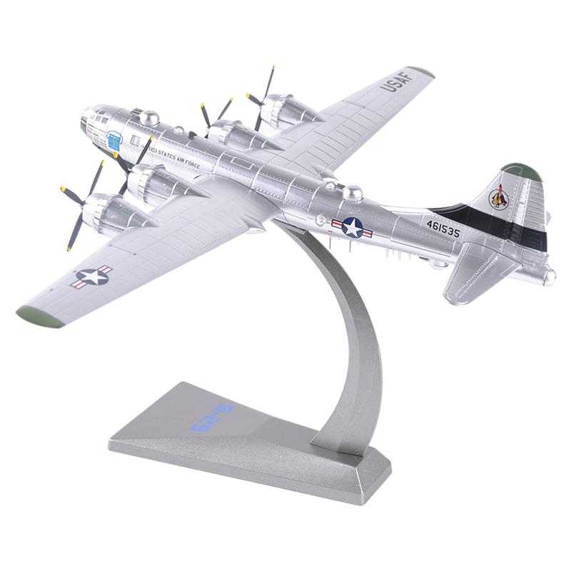 1：144經(jīng)典二戰(zhàn)B-29空中堡壘美軍轟炸機(jī)飛機(jī)模型合金軍事禮品收藏