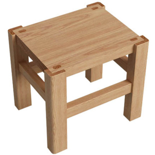 白橡木凳子全实木板凳简约现代儿童小方凳原木换鞋矮凳小板凳北欧