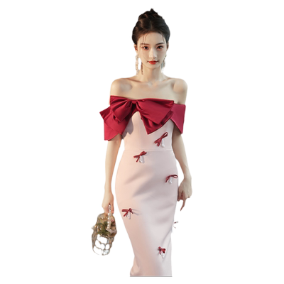 敬酒服2023新款新娘中长款