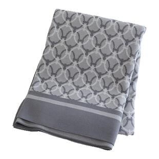 复古优雅圆形图案针织毯办公室午睡毛毯车用沙发电视盖毯民宿摄影