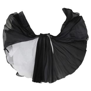 人世间古典舞蹈裙两面穿双层开叉720度大摆裙现代舞广场舞半身裙