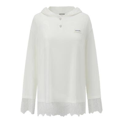 SHRO ENROEscape in ease 蕾丝拼接宽松连帽T银泰百货精品 301469