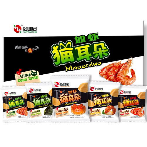 【热卖】特产怡味园6斤加虾猫耳朵休闲膨化零食办公小吃怀旧食品