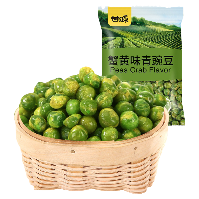 甘源青豌豆麻辣蒜香烤肉酱蟹黄