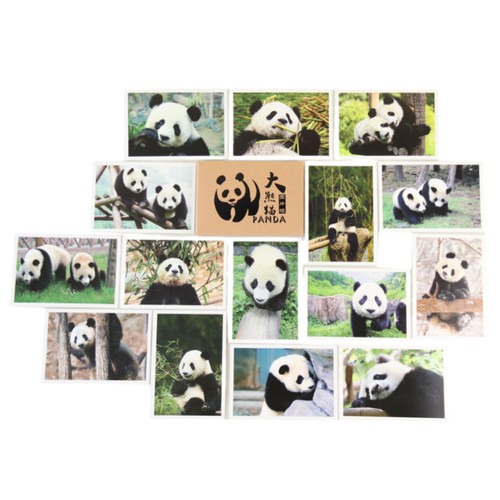 成都文创明信片九寨沟风景锦里宽窄巷子熊猫基地景点照纪念品礼品