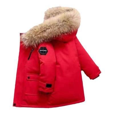 外套男童中长款羽绒棉服防寒保暖