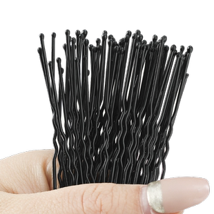 黑色u型夹女发夹盘发插针发卡固定头发夹子丸子头盘发器卡子头饰