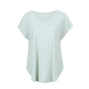 annerun跑步速干衣女透气显瘦中长款运动短袖休闲瑜伽上衣健身T恤