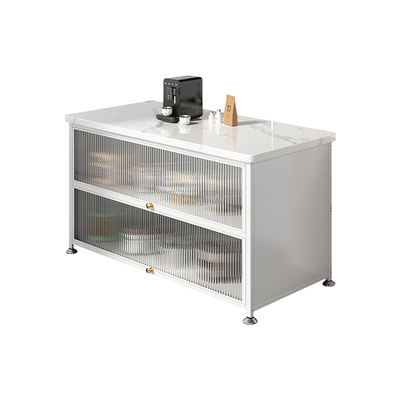 现代简约钢制上翻门大容量餐边柜