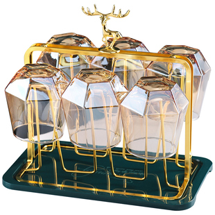 水杯支架杯架子置物架玻璃杯架倒挂放杯子架沥水茶杯托盘家用客厅