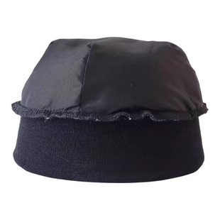 带头发的帽子男头发帽子一体真假发男连帽头发时尚冬季扎头发地主