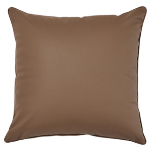 轻奢软牛皮皮抱枕北欧客厅靠包沙发仿真皮靠垫办公室腰靠汽车腰枕