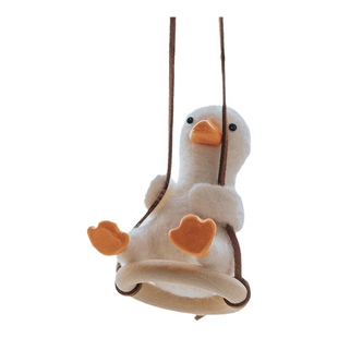 羊毛毡戳戳乐荡秋千小鸭子玩偶挂件手工制作diy材料包送男友礼物