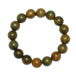 普陀山天然绿檀手串男士盘玩老檀木串珠手链女款佛珠情侣礼物