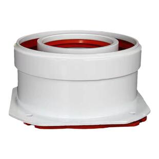 壁挂炉排烟管冷凝底座60/100依玛采暖炉烟囱道直立盘博士登高弯头