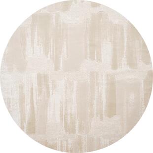 缔奢美圆形地毯防水防污卧室床边毯衣帽间休闲区茶几毯阳台地垫圆