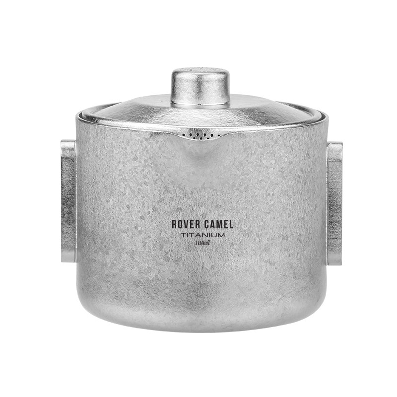 【微瑕茶具】纯钛茶具双层泡茶器户外烧水壶/茶壶/咖
