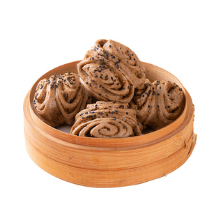 纯手工荞麦花卷馒头杂粮全麦无糖精控低脂粗粮糖尿人孕妇早餐主食