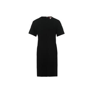 【自营】MaxMara纯色通勤气质圆领短袖坠感基础款连衣裙小黑裙