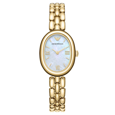 【白鹿同款】Armani阿玛尼手表女白月光高级典雅金色石英AR11777