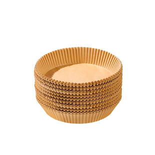 空气炸锅专用纸盘硅油纸托圆形方吸油纸食物垫纸烤纸锡纸家用方形