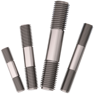 国标TA2纯钛双头螺杆丝杆螺栓两头牙螺丝螺纹杆MM3M4M5M6M8M10M12