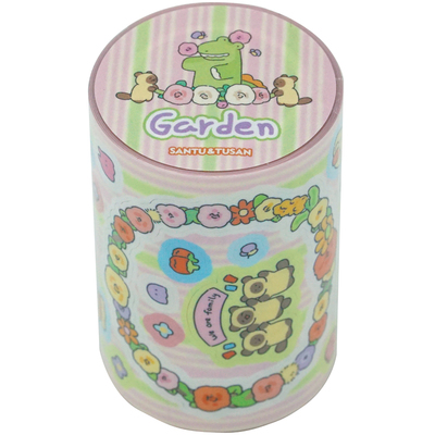 桑兔兔桑【夏日花屋朋友派对魔法周末-切膜贴纸卷】胶带原创手帐