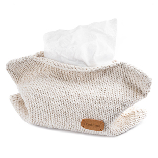 侘寂风纸巾盒diy手工抽纸盒纸巾袋原穗空心棉线材料包编织非成品