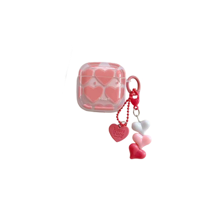 晕染爱心新pro5华为clip2耳机壳