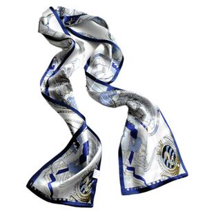 桑蚕丝飘带纯真丝小丝巾领巾围巾长巾双面男女职业领带围脖领丝带