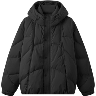 gxg.jeans男装 三防分割设计面包服保暖连帽羽绒服外套秋冬
