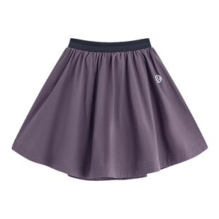 onmygame女童半身裙休闲运动户外百褶裙儿童裙裤一体短裙新款
