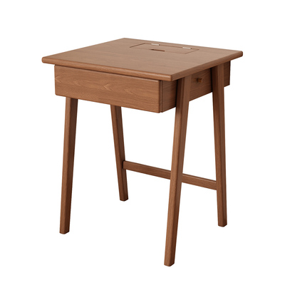 家逸实木小书桌卧室床边桌